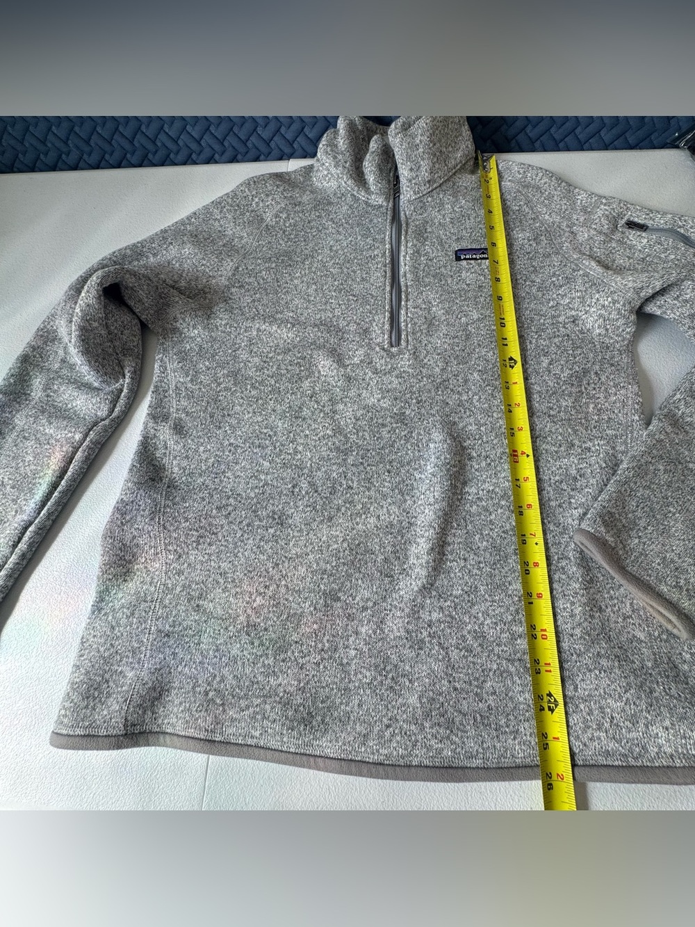 Patagonia Better Sweater 1/4 Zip Fleece Pullover Grey Heather Size L - Picture 11 of 13